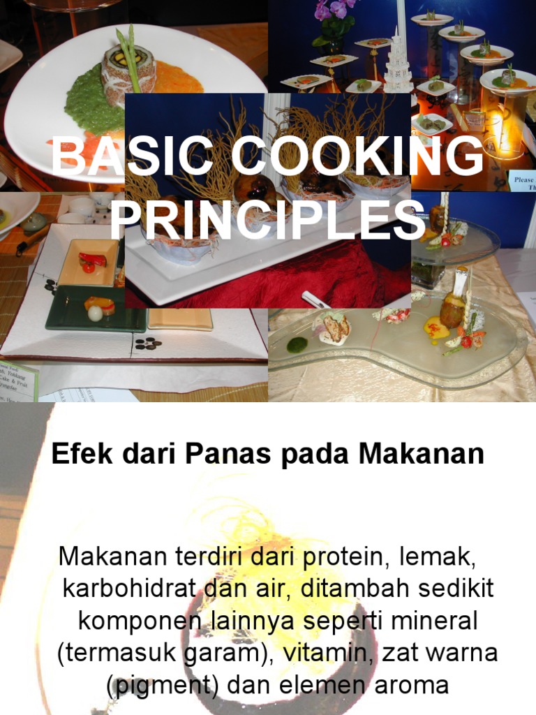 Basic Cooking Principles | PDF