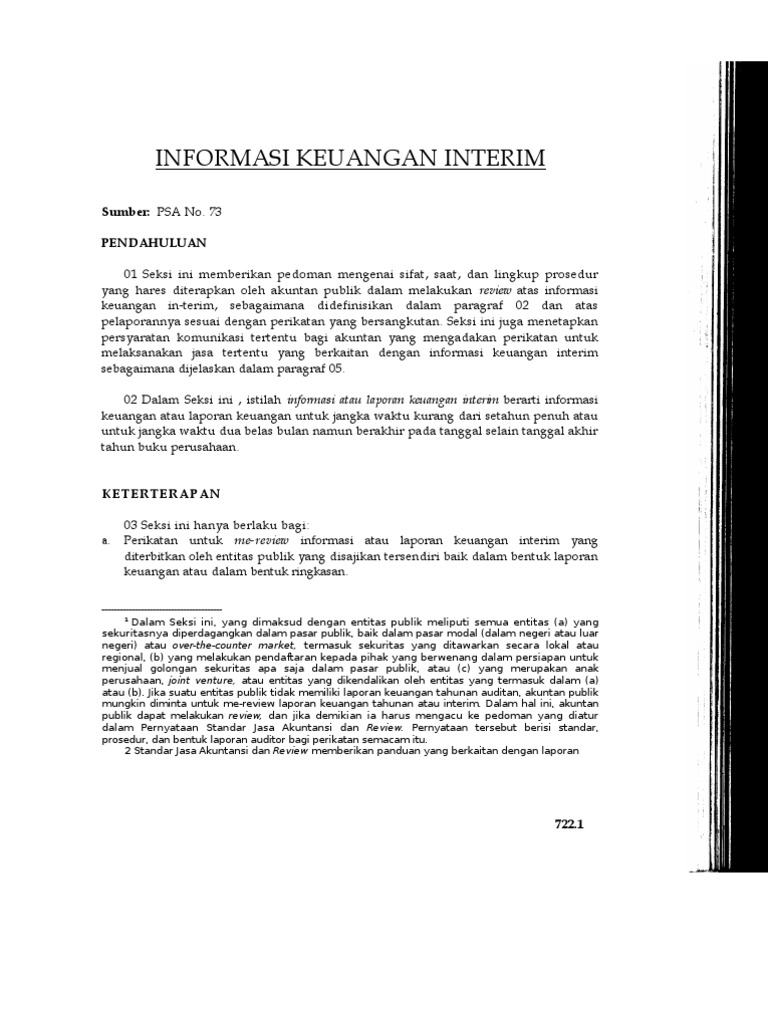 Contoh Laporan Audit Interim