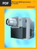 Weishaupt WG10 and WG20 Gas Burners LN (Low No) Version