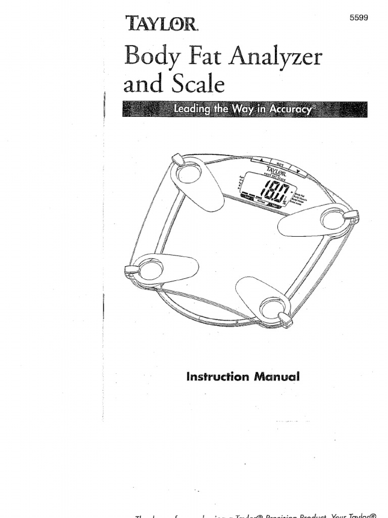 Taylor, Other, Taylor Scale Body Fat And Body Water Analyser Model 5563  Bia Technology