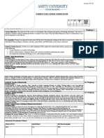 Format For Course Curriculum: Annexure CD - 01'