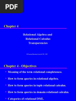 Relational Algebra and Relational Calculus