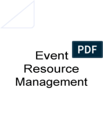 Event Resource Management