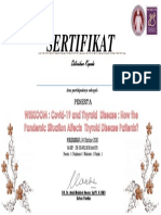 1. Sertifikat 24 Oktober 2020_ Covid-19 and Thyroid Disease - How the Pandemic Situation Affects Thyroid Disease Patients_