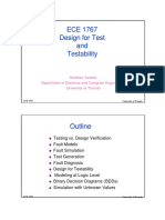 ECE 1767 Design For Test and Testability