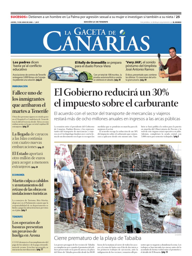 LAGACETA19JNTF PDF Islas Canarias Euro
