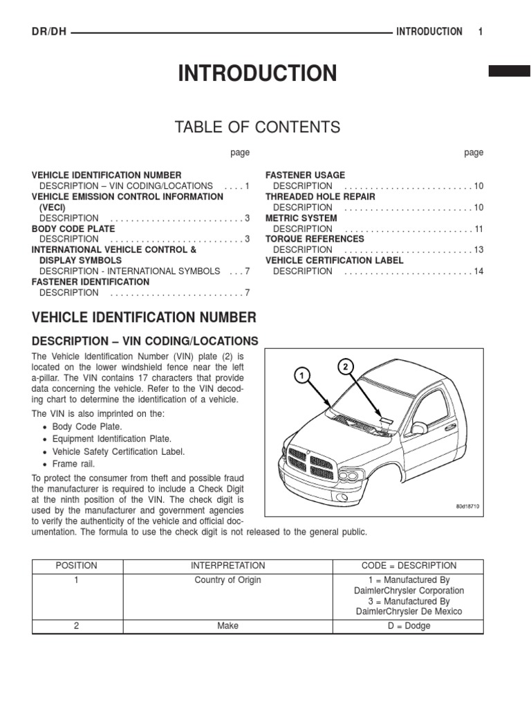 Dodge Ram Truck 2005 1500,2500, 3500 Service Repair Manual