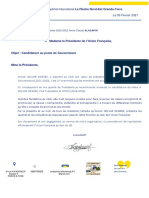 Courrier Presidente