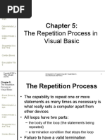 Visual Basic - The Repetition Process