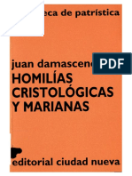 JUAN DAMASCENO - Homilias Cristologicas y Marianas