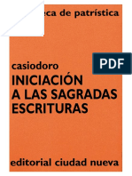 CASIODORO - Iniciacion A Las Sagradas Escrituras
