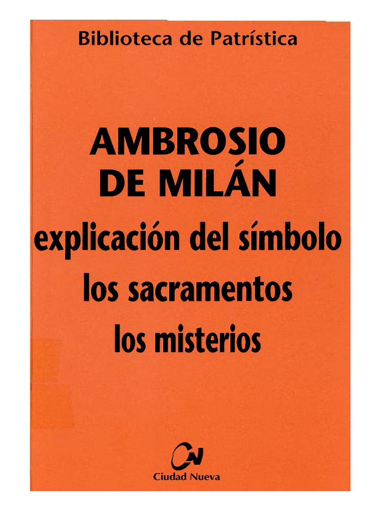 Patricia Martinez Instagram Mira Quien Salta AMBROSIO de MILAN - Explicacion Del Simbolo - Los Sacramentos - Los  Misterios | PDF | Bautismo | Sacramentos
