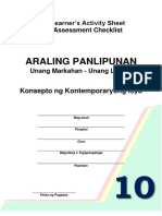 Araling Panlipunan Grade 10 - Q1 Week 1