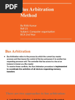 Bus Arbitration Method: by Ritik Kumar Roll 21 Subject. Computer Organisation BCA 2nd Year