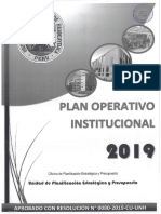 09 Plan Operativo Institucional-UNH-2019