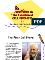 Presentation On "The Evolution of Cell Phones"