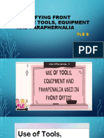 Identifying Front Office Tools, Equipment and Paraphernalia