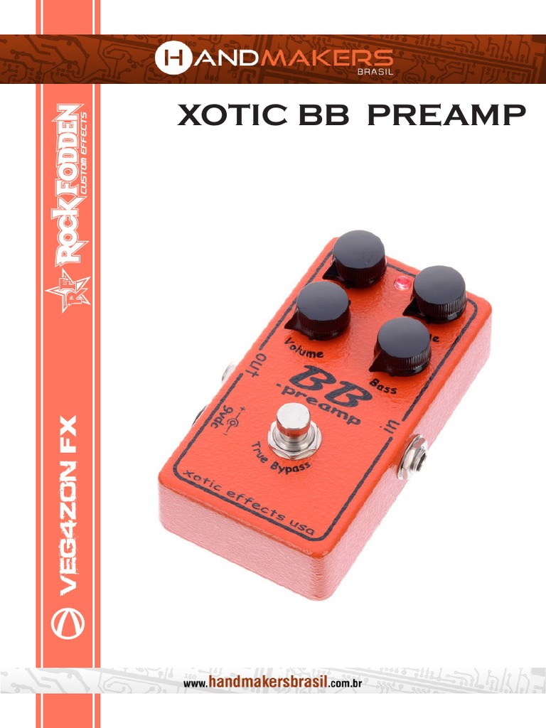 Xotic BB Preamp Component List | PDF | Electrical Circuits