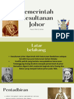 Pemerintah Kesultanan Johor