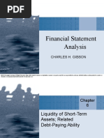 Financial Statement Analysis: Charles H. Gibson