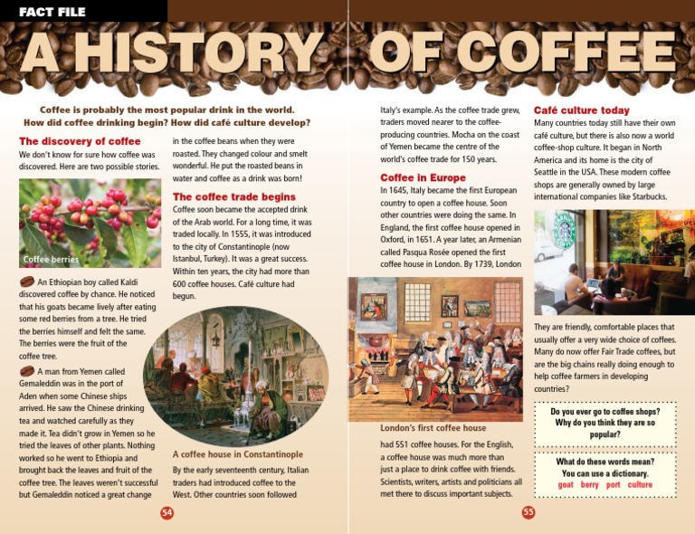 History of Coffee and Café Culture | PDF | Coffeehouse | Coffee