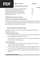 4.1characteristics & Quality Attributes of Embedded Systems: ST ND