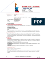Turbinol 46: Material Safety Data Sheet