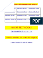 Ncert Text Books: E Books For Class VIII To XIII All Subjects
