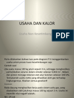 USAHA DAN KALOR (Lanjutan)