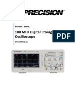 Manual de Usuario - BK Precision 2190D - Osciloscopio