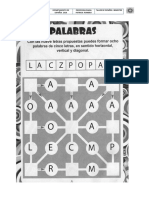 8 PALABRAS Ludicas Grado 6