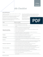Business Health Checklist 2014