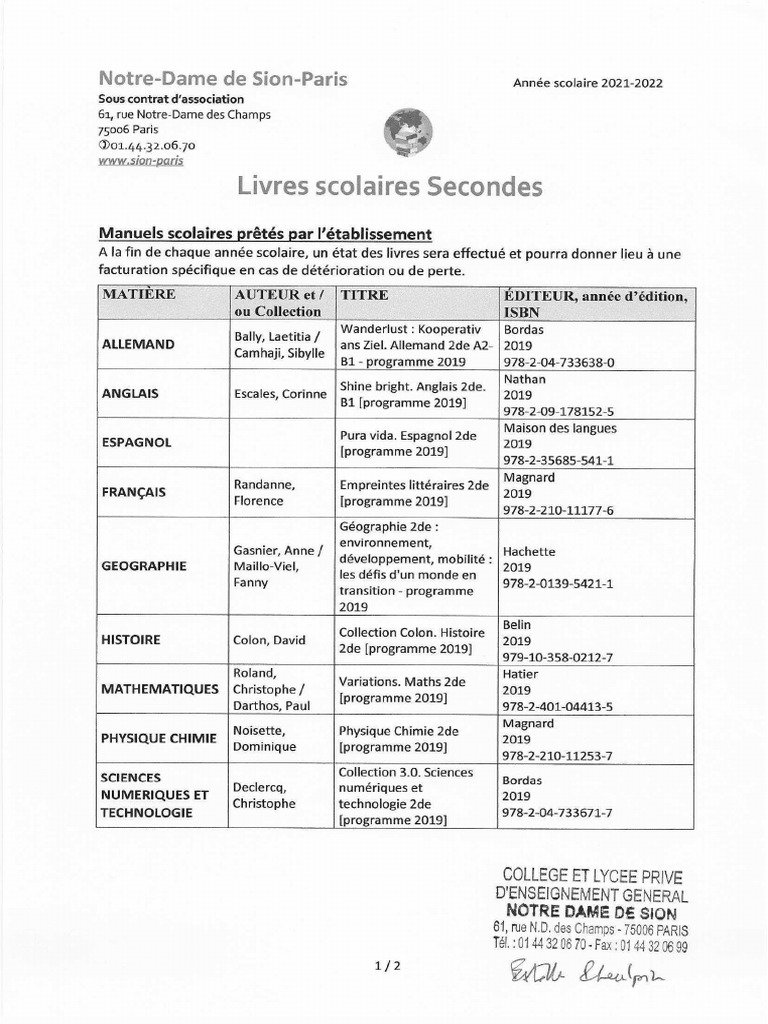 Manuels Scolaire PDF