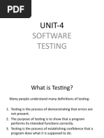 UNIT-4: Software Testing