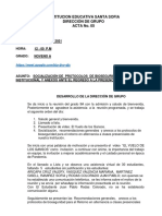 Acta 5 de Direccion de Grupo Grado 9a.