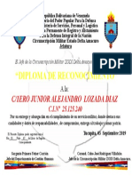 Diploma Junior Lozada