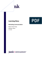Learning Diary: Marketing Communication