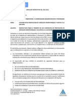 Circular Dispositiva 002 Instrucciones Contratación Contratistas