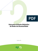 Guia Para El Diseno Hidraulico Redes Alcantarillado - Medellín