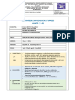 Guía de Ciencias Naturales grado 11 con actividades de concentración de soluciones, compuestos orgánicos e hidróxidos