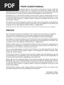 Troop Leaders Manual