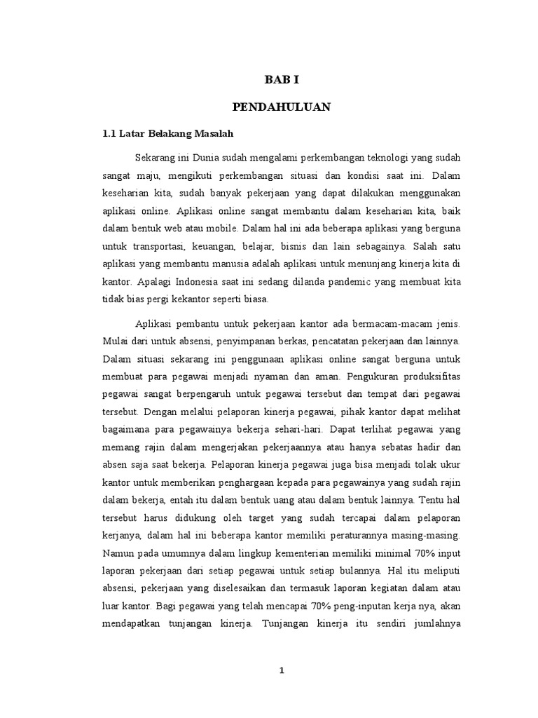 Bab 1 | PDF