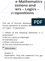 Formal Logic & Group MCQ