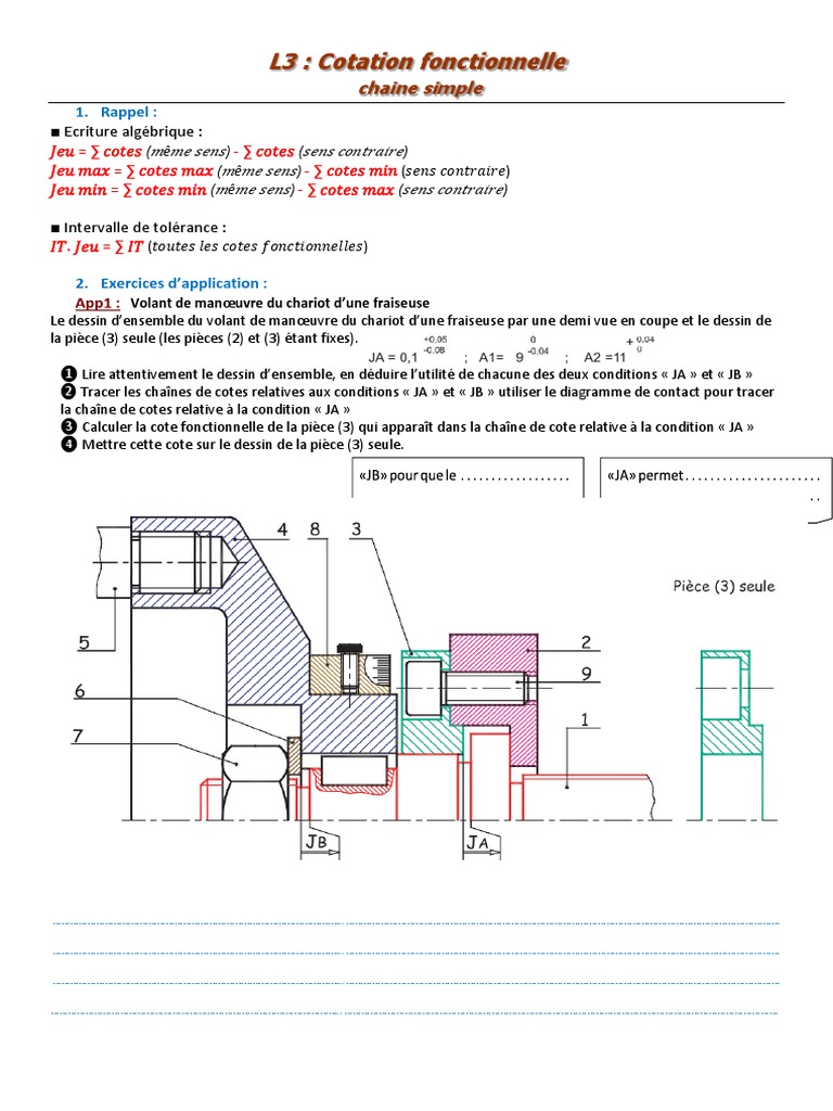 Exercices sur la cotation fonctionnelle | PDF | Ordinateurs