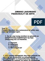 Ikalawang Lagumang Pagsusulit Sa Arts