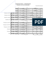 ADAPTACIÓN 5 SINFONIA TEMA LOCOS ADAMS - Partitura Completa