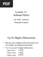 Kalman Filters: CS 344R: Robotics Benjamin Kuipers