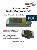 The Phaserunner Motor Controller V2: User Manual - Rev2.0, Connectorized