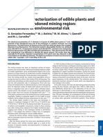 Elemental Characterization of Edible Plants and Soils in An Abandonedmining Region: Assessment of Environmental Risk