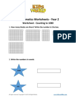 Mathematics Worksheets - Year 2: Worksheet - Counting To 1000